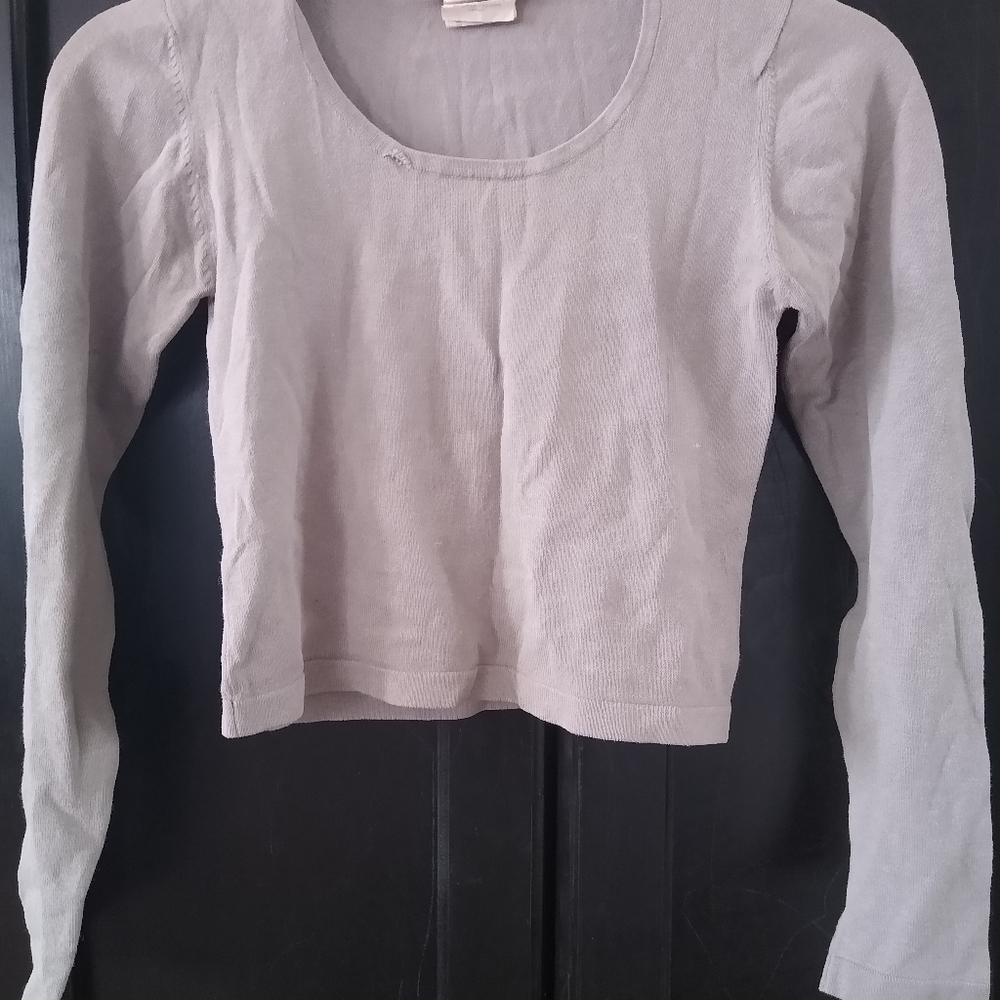 Y2K Esprit grey cropped sweatshirt